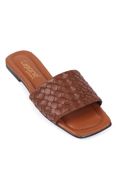 Capone Outfitters Papuci de damă tricotați cu model și toc scurt