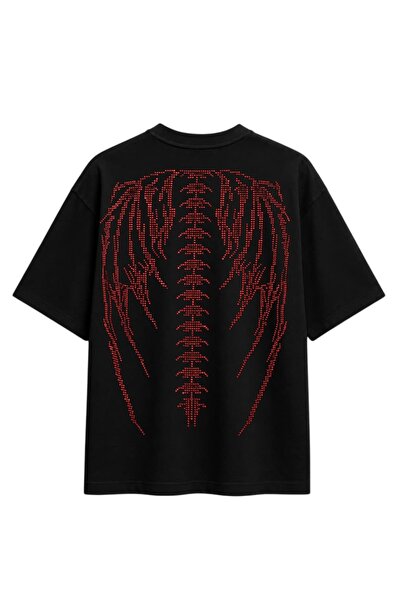zaee Stoned Winged Oversize Premium T-Shirt