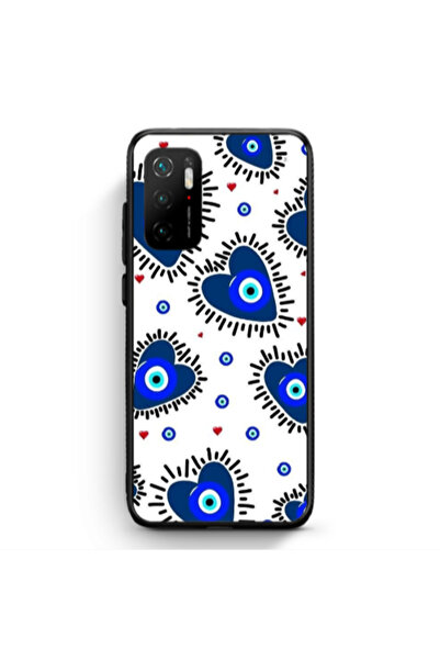Other Xiaomi Poco M3 Pro Heart evil eye beads Black Glossy Θήκη