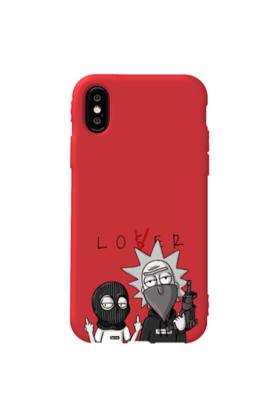 Other Apple iPhone Xs Max Rick Loser Red Colored Silicone TPU Θήκη