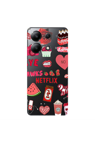 Other Xiaomi Redmi Note 13 4G pizza is my valentine Transparent Silicone TPU ...