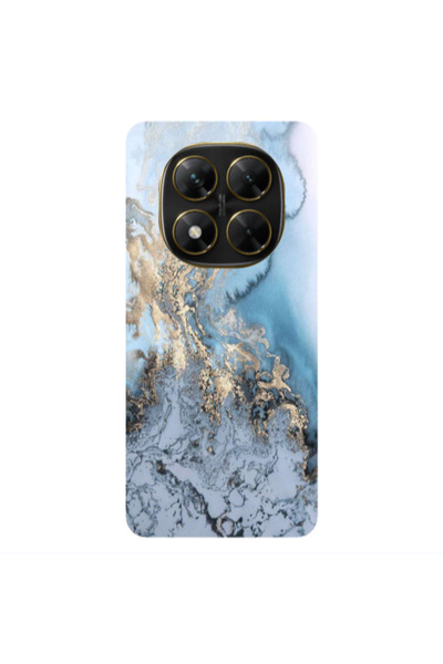 Other Xiaomi Poco X7 Marble Gold Design Transparent Silicone TPU Θήκη