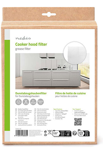 Nedis Φίλτρο Απορροφητήρα Γενικής Χρήσης 57 X 47εκ. Λευκό Chfi211mi Κωδικός: ...
