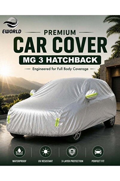 zeetwo Waterproof UV Resistant Full Car Cover for MG 3 - All Weather Dustproo...