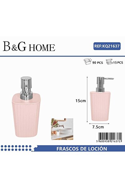 Tradesor Θήκες κρεμοσάπουνου Dispenser πλαστικές - Σετ 5pcs - Light Pink - 21637