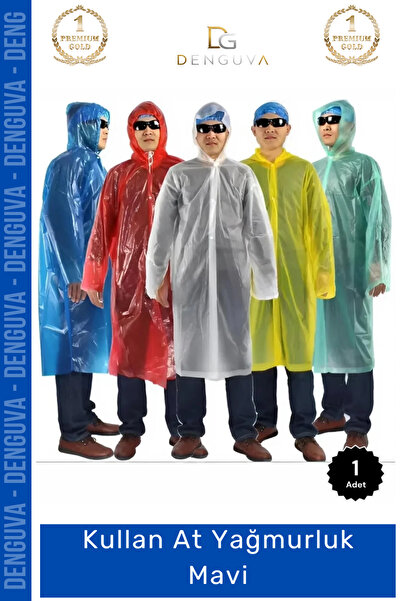 Denguva # Raincoat Waterproof Hooded Polyethylene Durable Standard Size Light...