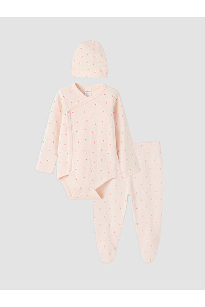 LC Waikiki Trendlucky Printed Baby Girl Hospital Discharge Set with Differenc...