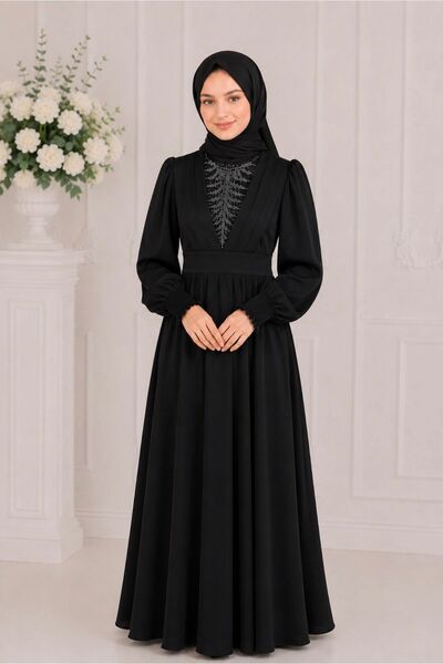 esmagül kids ZARA SATEN DÖKÜMLÜ ÖZEL DİKİM ABAYA