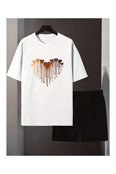 ship master Summer Collection New Arrival T-Shirt & Shorts Set Printed Patter...