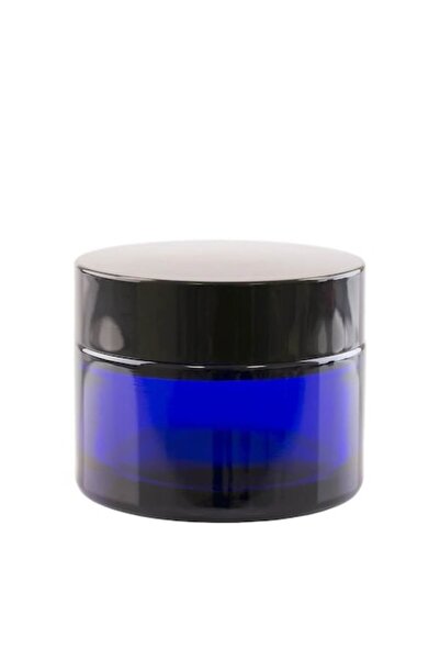 Ellemental Ele Borcan de sticlă albastru cu capac, 50ml