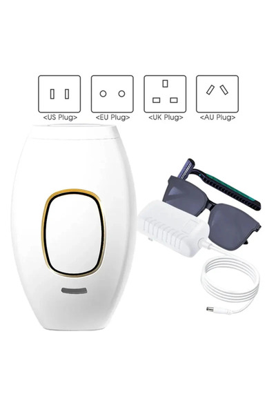 Choice جهاز إزالة الشعر بالليزر IPL موديل 881، قابس بريطاني، أبيض، للاستخدام ...