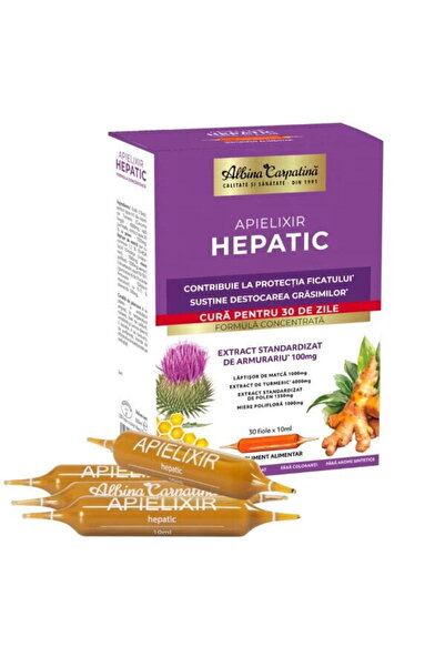 Albina Carpatina Apielixir Hepatic 30 fiole x 10ml
