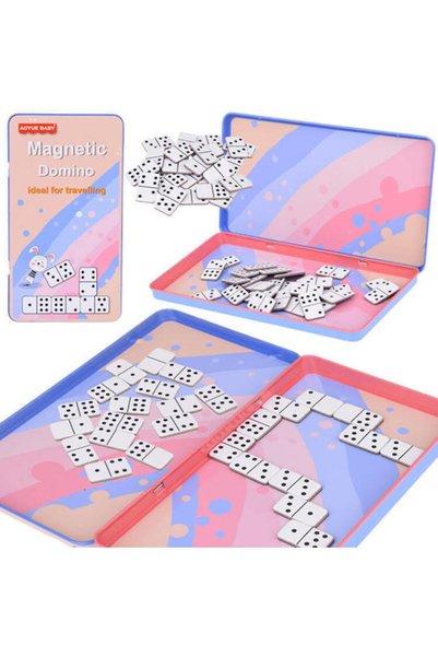 Jokomisiada Domino magnetic Mini joc de călătorie pentru copii și adulți Gr06...