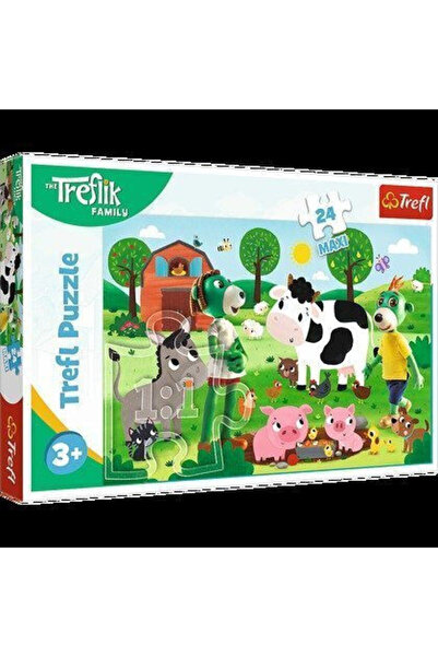 Trefl Puzzle pentru copii Familia Treflik în țară pentru 2+ ani