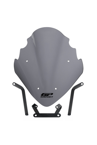 GP KOMPOZİT Bajaj Pulsar NS 200 2011-2024 Uyumlu Ön Cam Gri 37 cm
