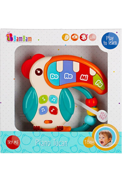 Bambam Instrument muzical Pian Tucan cu muzică și sunete pentru 18+ luni