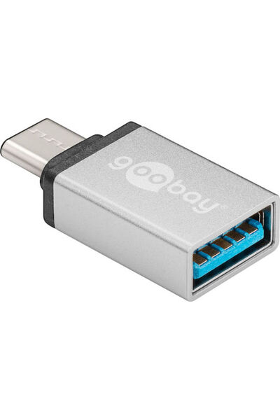goobay Convertor USB-C tată la USB-A mamă Argintiu 1 buc. 56620