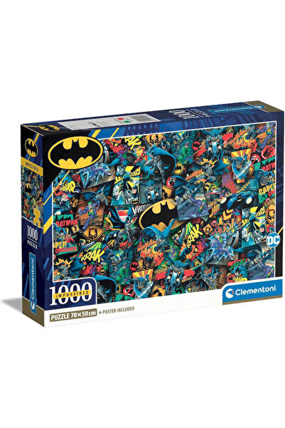 CLEMENTONI Puzzle Impossible Batman 2D 1000 piese 39906 Cod: 39906
