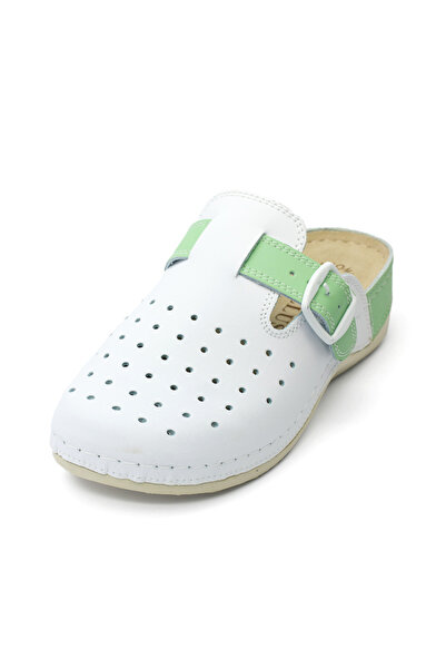 Tellus Women's Genuine Leather Medical Clogs, Anatomical Insole, PerforatedCo...