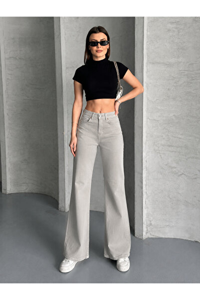 Safari Women's Spanish Flare High Waist Jeans 100% Cotton