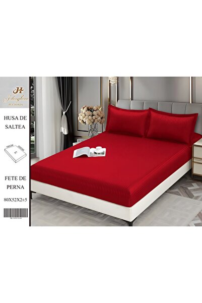 OEM Damask Bed Cover 2 Persons 3 Pieces with Stretchy 180x200 cm, Model Dh-05