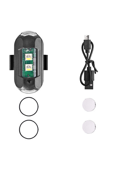 Choice 1set 7 Colors LED Aircraft Strobe Light for Electric Scooter USB Charg...