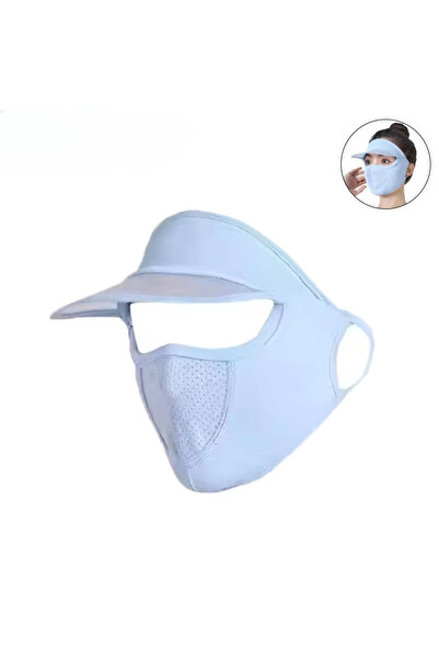 Choice Blue Summer Sunscreen Ice Silk Mask UV Protection Face Cover Sunscreen...