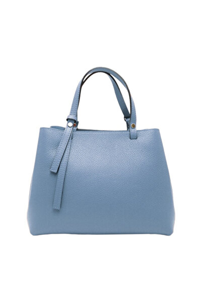 matis atelier Geantă de damă din piele Carmen - Bleu