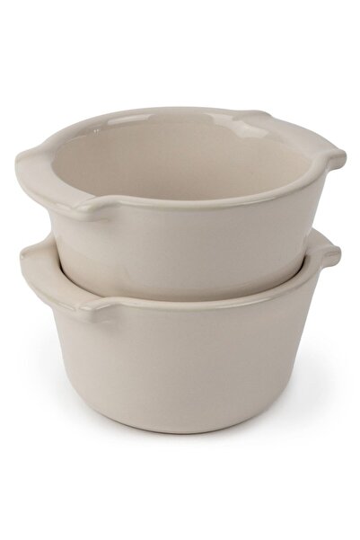 OEM Set 2 tavi copt Ramekin, Appolia, ceramica, 200 ml, 5.6 x 11 cm, ecru