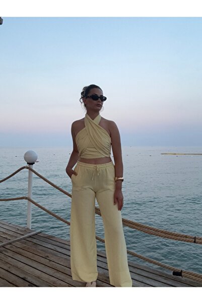 Butik Halter Yaka İkili Takım