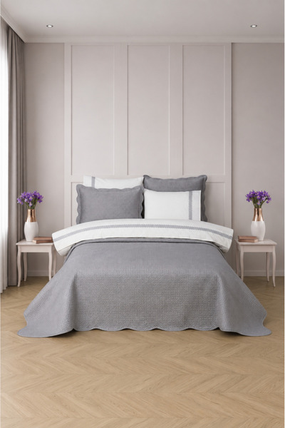 Çeyiz Diyarı Arlena Dowry Set 7 Pieces Gray