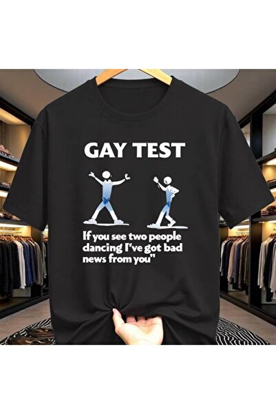 17 seramik تي شيرت كاجوال بأكمام قصيرة مطبوع عليه People Print من Gay Test Op...