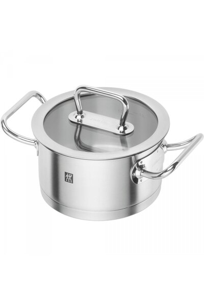 ZWILLING Oala joasa cu capac, Zwilling, Inox, 1.5 L, 16 cm, Argintiu