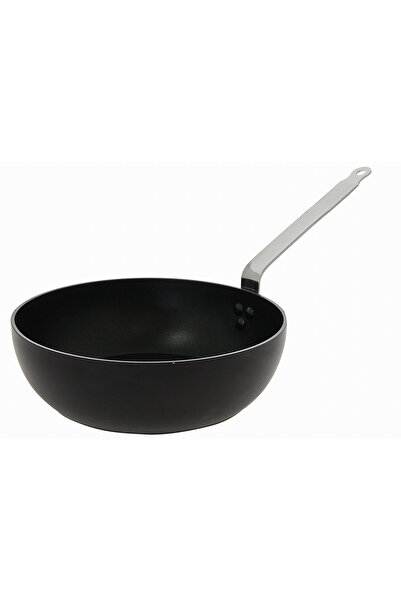 OEM Tigaie Wok de Buyer, Adanca, 28 cm, Aluminiu forjat, Otel inoxidabil, Lem...