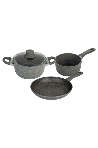 BALLARİNİ Set 3 Oale Ballarini, 24x18x28cm, granit, 5 straturi, aluminiu