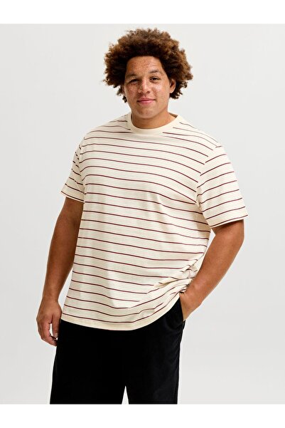 Jack & Jones Plus T-shirt Plus Size Gestreift T-shirt