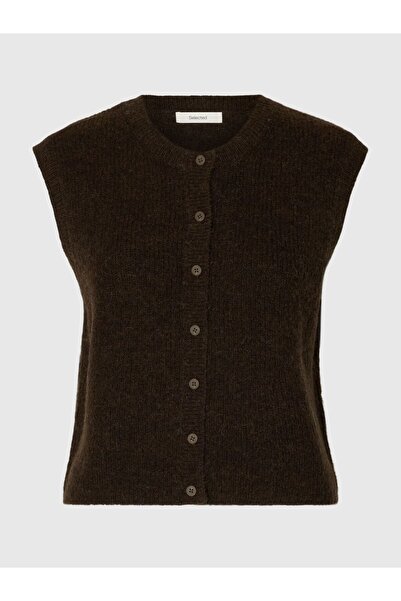 SELECTED Weste Wollgemisch