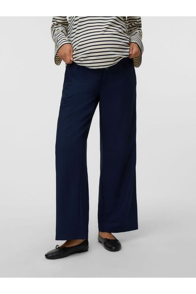 Mama Licious Hose mit weitem Beinschnitt Normal geschnitten Mittlere Taille Hose