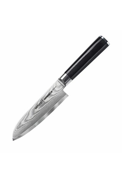 Samura Cutit de bucatar Damasc, Samura, Otel, 14.5 cm, Negru/Argintiu