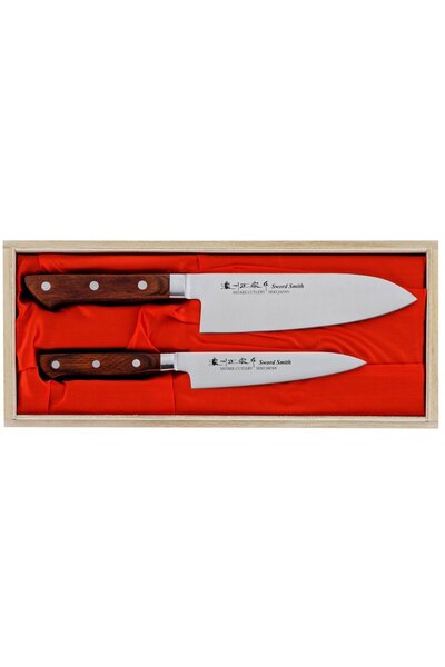 Satake Cutlery Set de cutite Satake Kotori, 2 bucati, Santoku 17cm, universal...