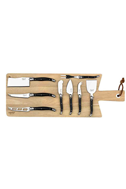 Style de Vie Set 8 cutite si tocator Laguiole, Multicolor