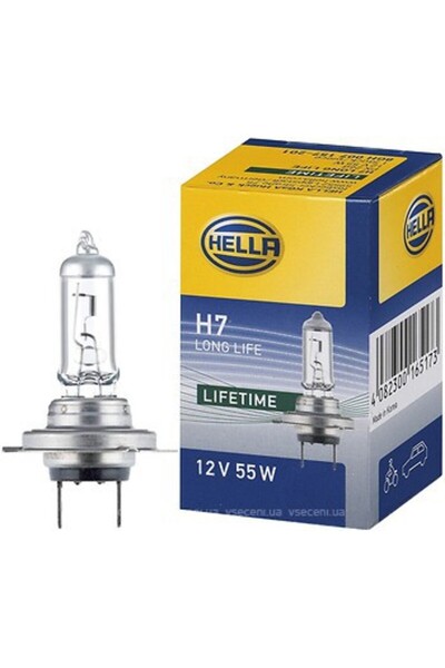 Hella Bec auto halogen H7 12V; 55W; durată lungă de viață; durabilitate tripl...