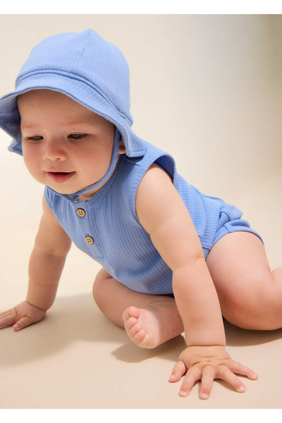 MAYORAL Baby Boy 3-Piece Corduroy Hat Set Blue 1294