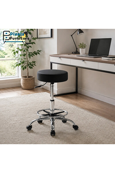 PixelsFurniture Pixel Furniture Adjustable Bar Stool Modern Design Swivel Lea...