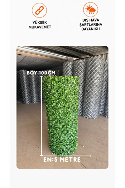 Genel Markalar ÇİM ÇİT ÇİM ÖRGÜ YEŞİL BAHÇE TELİ BOY(100CM EN 5 METRE)
