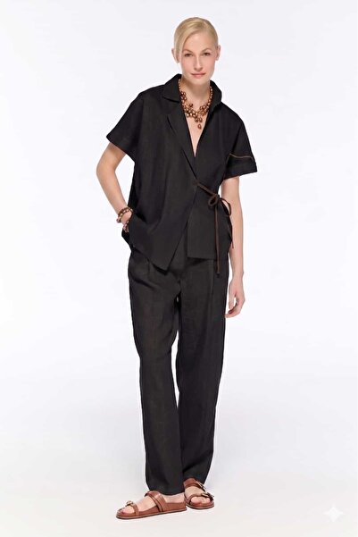 LAMANTE Linen trousers