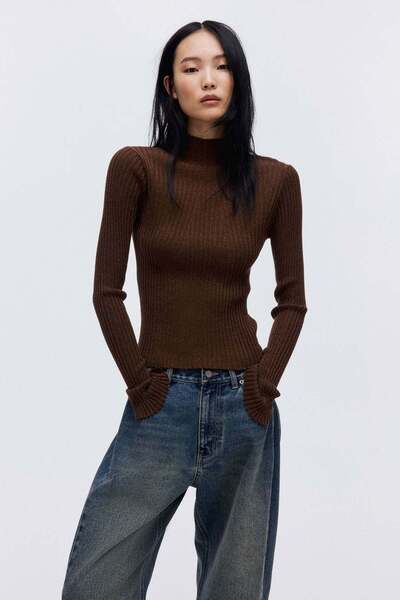H&M Glittery turtleneck top