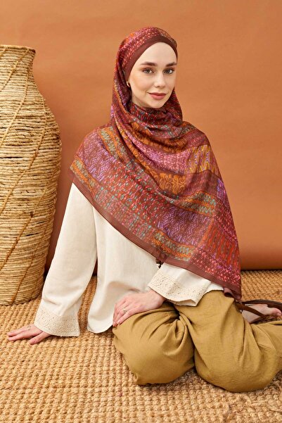 Silk Home Riva Shawl Tencel Terra Brown