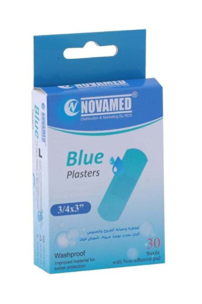 NOVAMED BLUE PLASTER 3/4X3 30'S:1717