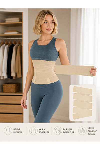 GİVARO Unisex Wrap-Around Waist Corset / 4 Mt